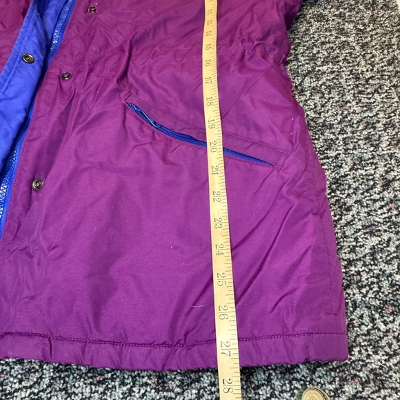 LL BEAN Purple Hooded Jacket with Blue Accents - Picture 9 of 9